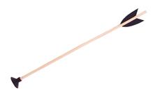 Träpil med sugpropp 40 cm, för bågar upp till 100 cm