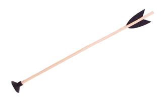 Träpil med sugpropp 40 cm, för bågar upp till 100 cm