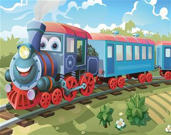 Traintastic  tapet 243 x 203 cm-2