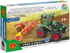 Traktor med släp Metallkonstruktion Byggsats - Fred og Emily