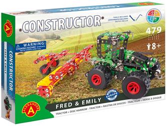 Traktor med släp Metallkonstruktion Byggsats - Fred og Emily