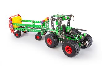 Traktor med släp Metallkonstruktion Byggsats  - Fred og Stinky-2