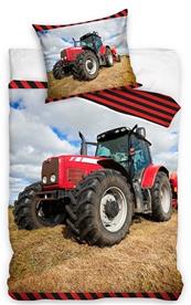 Traktor Röd Sängkläder 140x200 cm – 100 procent bomull