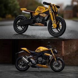  Triumph Speed Triple 1200 RS Springcykel / Balans Cykel-5
