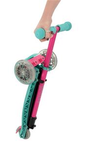 U Move Mini Compact  LED sparkcykel, Pink / Turkos-3