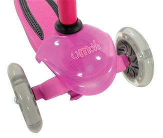 uMoVe Mini Flex LED sparkcykel, pink/lila-3