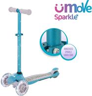 uMoVe Sparkle Mini Flex LED sparkcykel, turkos
