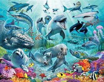 Under havet / Under the Sea tapet 243 x 305 cm-2