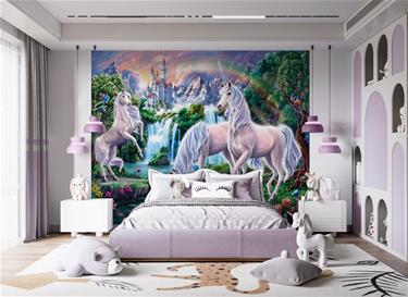 Unicorn Paradise tapet 243 x 305 cm