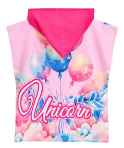 Unicorn poncho-badhandduk med huva – Fast Dry-2