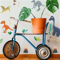 Vänliga dinosaurie-wallstickers