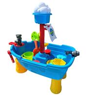 Vatten- och sandlekbord som piratskepp – 14 delar