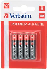 Verbatim 4 x AAA batterier