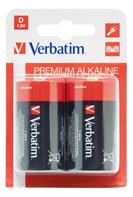 Verbatim D Batteri 2 st. (LR20)