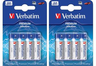  Verbatim/Maxell 8 x AA batterier