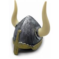 Viking hjälm, plast med avtagbara horn