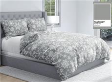 Vinterligt Snöflinge Påslakanset 150 x 210 cm – 100 procent bomull