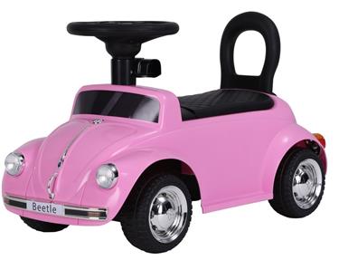 VW Beetle Classic  Gåbil med lädersäte, pink