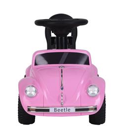 VW Beetle Classic  Gåbil med lädersäte, pink-3