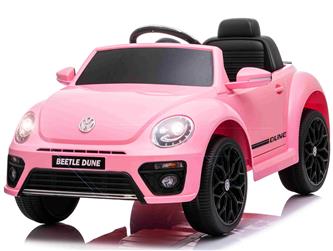 VW Beetle Dune elbil till barn 10,8V m/Gummihjul, 2.4G Pink