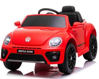 VW Beetle Dune elbil till barn 12v m/Gummihjul, 2.4G Remote, 12V7AH-7