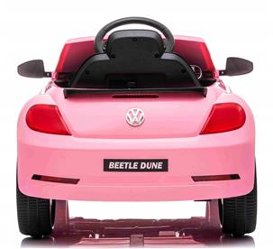 VW Beetle Dune elbil till barn 12v m/Gummihjul, 2.4G Remote, 12V7AH Pink-5