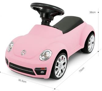 VW Beetle Gåbil med ljud och ljus, Pink-3