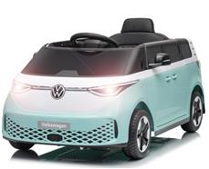 VW ID Buzz Elbil för barn 22,2V med gummihjul , lädersäte, 2.4G RC