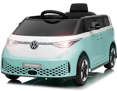 VW ID Buzz Elbil för barn 22,2V med gummihjul , lädersäte, 2.4G RC