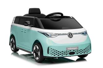 VW ID Buzz Elbil för barn 22,2V med gummihjul , lädersäte, 2.4G RC-10