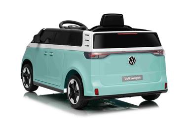 VW ID Buzz Elbil för barn 22,2V med gummihjul , lädersäte, 2.4G RC-12