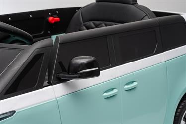 VW ID Buzz Elbil för barn 22,2V med gummihjul , lädersäte, 2.4G RC-15