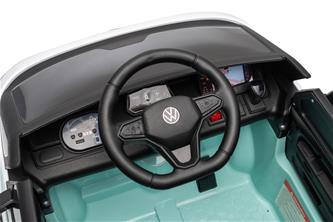 VW ID Buzz Elbil för barn 22,2V med gummihjul , lädersäte, 2.4G RC-16