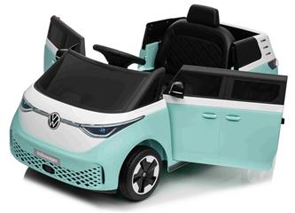 VW ID Buzz Elbil för barn 22,2V med gummihjul , lädersäte, 2.4G RC-2