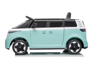 VW ID Buzz Elbil för barn 22,2V med gummihjul , lädersäte, 2.4G RC-21