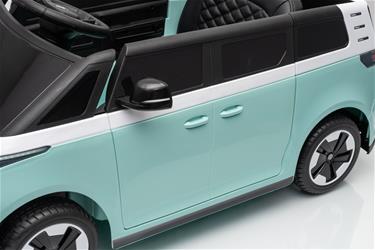 VW ID Buzz Elbil för barn 22,2V med gummihjul , lädersäte, 2.4G RC-24
