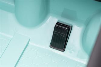 VW ID Buzz Elbil för barn 22,2V med gummihjul , lädersäte, 2.4G RC-27