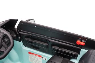 VW ID Buzz Elbil för barn 22,2V med gummihjul , lädersäte, 2.4G RC-28