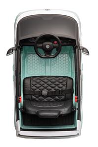 VW ID Buzz Elbil för barn 22,2V med gummihjul , lädersäte, 2.4G RC-34