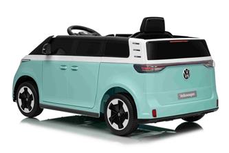 VW ID Buzz Elbil för barn 22,2V med gummihjul , lädersäte, 2.4G RC-4