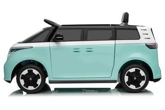 VW ID Buzz Elbil för barn 22,2V med gummihjul , lädersäte, 2.4G RC-6