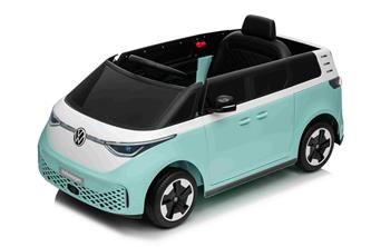 VW ID Buzz Elbil för barn 22,2V med gummihjul , lädersäte, 2.4G RC-8