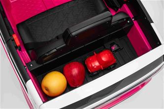 VW ID Buzz Elbil för barn 22,2V med gummihjul , lädersäte, 2.4G RC Rosa-10