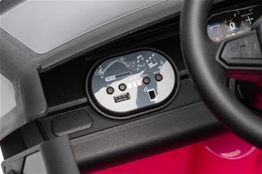 VW ID Buzz Elbil för barn 22,2V med gummihjul , lädersäte, 2.4G RC Rosa-21