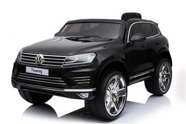 VW Touareg till barn 12v m. Gummihjul + Lädersäte + 2.4G + 10AH-9