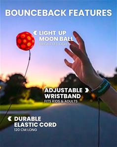 Waboba ''Moon Ball LED Bounceback x Moonshine'' studsboll-4