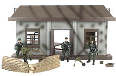 World Peacekeepers 1:18 Militär kommandopost m/3 actionfigurer