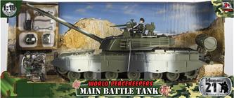 World Peacekeepers 1:18 militär stridsvagn inkl. 2 actionfigurer-2