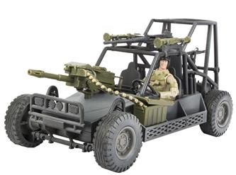 World Peacekeepers 1:18 militärbuggy m. 1 actionfigur