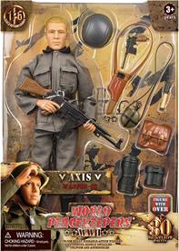 WW2 Axis Waffen-SS actionfigur 30,5cm m. tillbehör-2